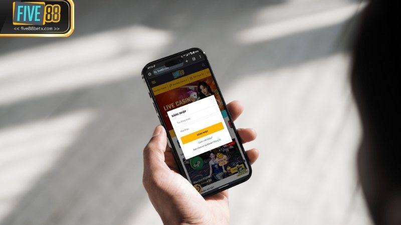 Các thao tác để đăng nhập Five88 trên điện thoại iOS cực nhanh