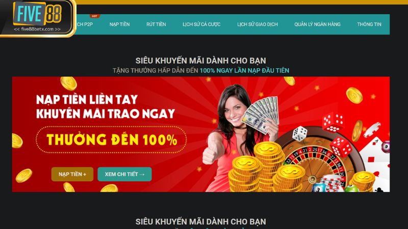 Chi tiết mức phí khi thực hiện giao dịch Five88